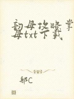 韵母攻略掌中美母txt下载