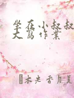 坐在小叔叔的巨大写作业