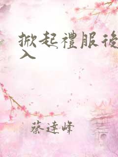 掀起礼服后摆挺入