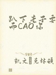 趴下老子要从后面CAO你