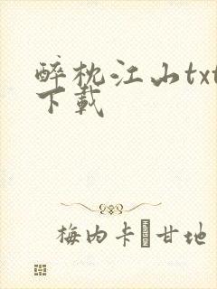 醉枕江山txt下载