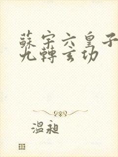 苏宇六皇子签到九转玄功