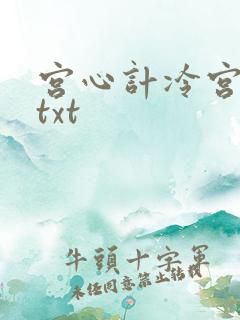 宫心计冷宫皇后txt