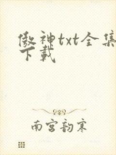 傲神txt全集下载