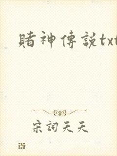 赌神传说txt