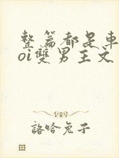 整篇都是车的doi双男主文