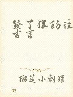 发了狠的往里撞古言