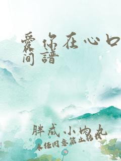 爱你在心口难开简谱