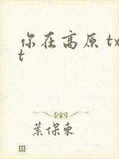 你在高原 txt