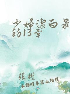 少妇洁白最刺激的13章