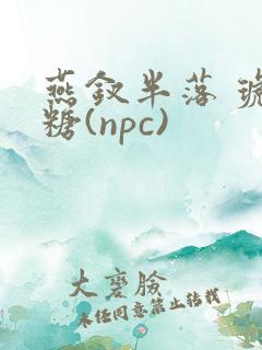 燕钗半落 琥珀糖(npc)