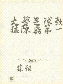 大学足球教练王猛陈磊第一篇