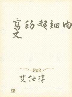 写的超细肉汁水文
