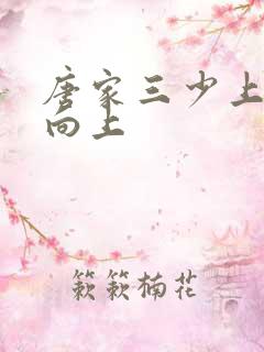 唐家三少上天天向上