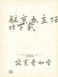 驻京办主任2txt下载