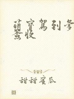 萌宝驾到爹地请签收