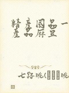 精产国品一二三产品麻豆