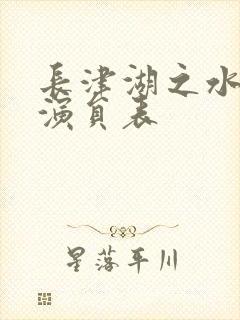 长津湖之水门桥演员表