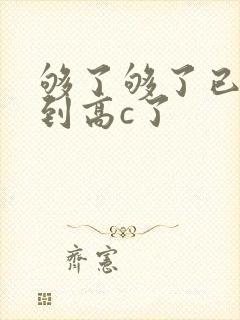 够了够了已经满到高c了