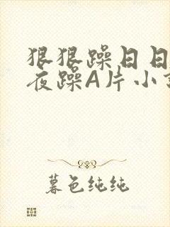 狠狠躁日日躁夜夜躁A片小说