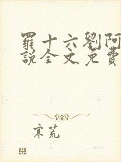 罗十六刘阿婆小说全文免费阅读