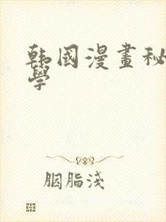 韩国漫画秘密教学