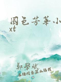 国色芳华小说txt