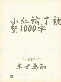 小红输了被小明整1000字