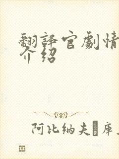 翻译官剧情分集介绍