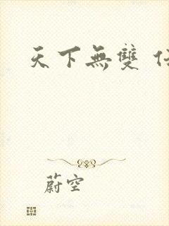 天下无双 任怨