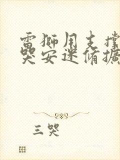 雷狮用支撑器玩哭安迷修扩张