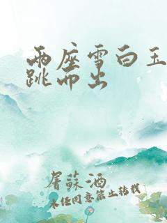 两座雪白玉峰弹跳而出