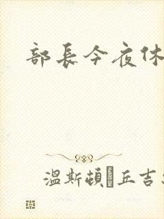 部长今夜休战