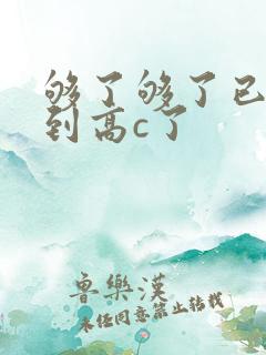 够了够了已经满到高c了