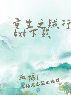 重生之贼行天下 txt下载