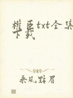 权臣txt全集下载