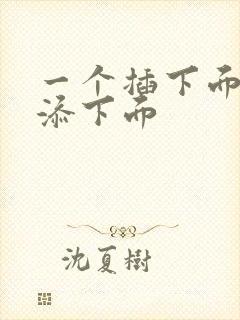 一个插下面一个添下面