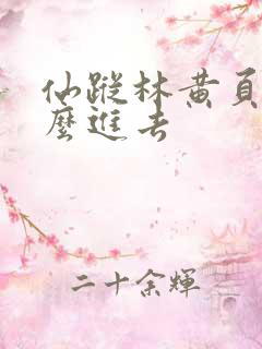 仙踪林黄页网怎么进去