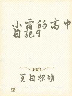 小霜的高中成长日记9