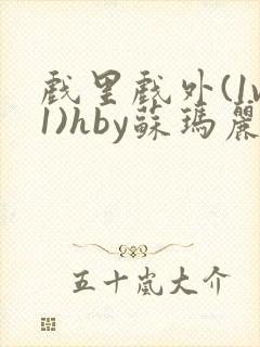 戏里戏外(1v1)hby苏玛丽