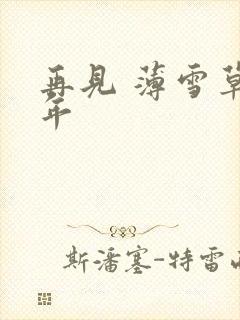 再见 薄雪草少年