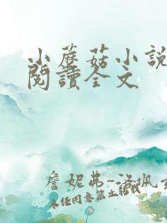 小蘑菇小说免费阅读全文