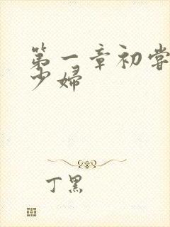 第一章初尝云雨少妇