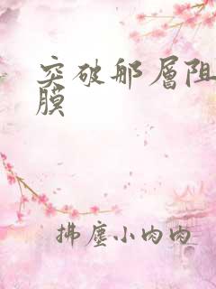 突破那层阻碍薄膜