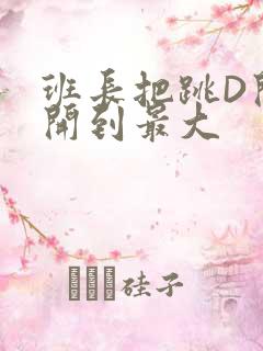 班长把跳D开关开到最大