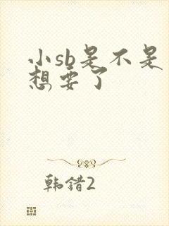小sb是不是又想要了