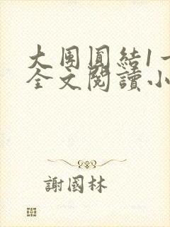 大团圆结1一6全文阅读小说