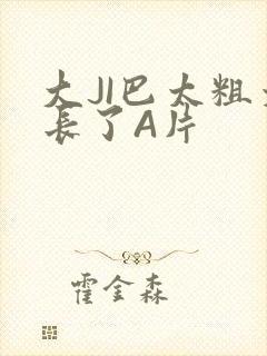 大JI巴太粗太长了A片