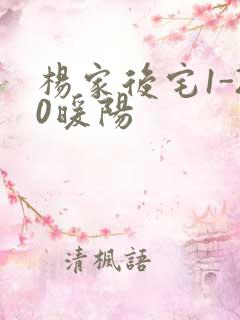 杨家后宅1-20暖阳