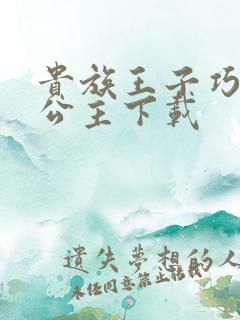 贵族王子巧遇穷公主下载